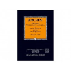 ARCHES ROUGH (gruboziarnisty) BIEL NATURALNA 29,7x42 (A3) 300G 12 ARK. 100% BAWEŁNA