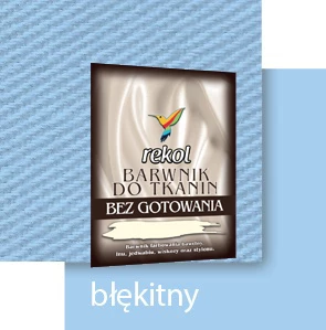 REKOL BARWNIK DO TKANIN 15 g BEZ GOTOWANIA BŁĘKITNY