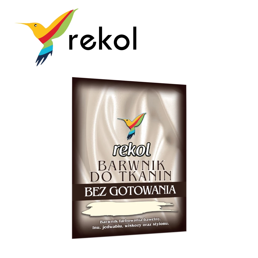 REKOL BARWNIK DO TKANIN 15 g BEZ GOTOWANIA BRĄZOWY