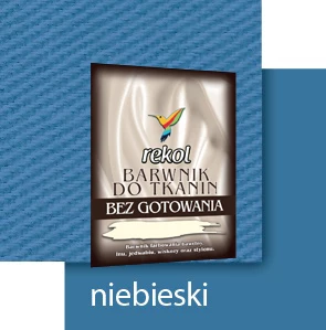 REKOL BARWNIK DO TKANIN 15 g BEZ GOTOWANIA NIEBIESKI