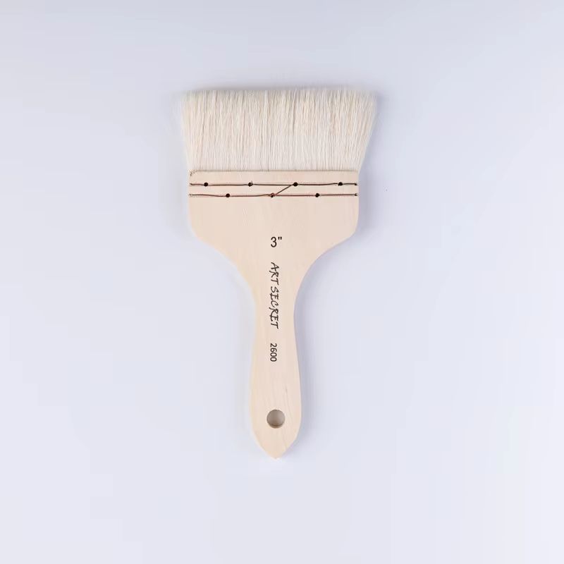 ARTSECRET 2060 Pędzel płaski miękki z kozy 7,5cm krótka rączka