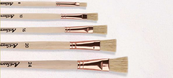 ArtSecret pędzel płaski szczecinowy s.2278 z długim trzonkiem #2