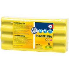 ASTRA Plastelina 1 kg - cytrynowy