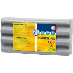 ASTRA Plastelina 1 kg - szara