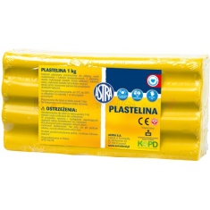 ASTRA Plastelina 1 kg - żółta