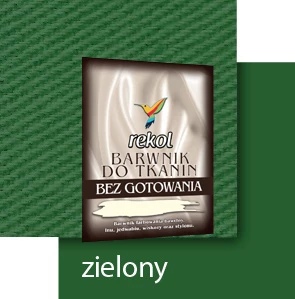 REKOL BARWNIK DO TKANIN 15 g BEZ GOTOWANIA ZIELONY