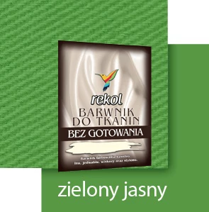 REKOL BARWNIK DO TKANIN 15 g BEZ GOTOWANIA ZIELONY JASNY
