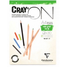 BLOK CLAIREFONTAINE CRAY'ON A4 30 ARK. 160G