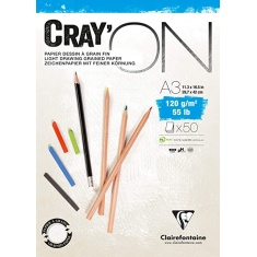 BLOK CLAIREFONTAINE CRAY'ON A3 50 ARK. 120G