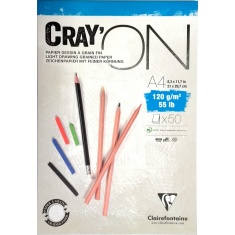 BLOK CLAIREFONTAINE CRAY'ON A4 50 ARK. 120G