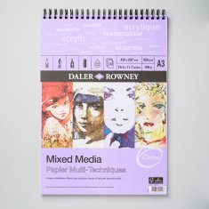 BLOK MIX MEDIA DALER ROWNEY OPTIMA A3 NA SPIRALI 30ARK/250G