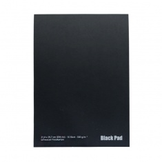 AMI BLOK BLACK PAD A4 300G 10 ARK Z CZARNYMI KARTKAMI