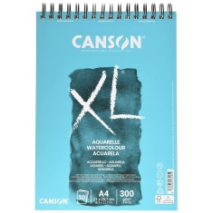 CANSON AQUARELLE XL COLD PRESSED (drobnoziarnisty) A4 300G 30 ARK SPIRALA 100% CELULOZA