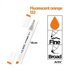 Chromax Marker z podwójną końcówką 122 Fluorescent Orange 