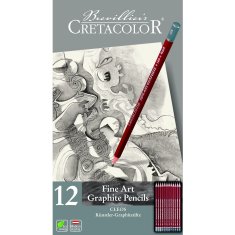 CRETACOLOR CLEOS 12 SZT ZESTAW OŁÓWKÓW GRAFITOWYCH