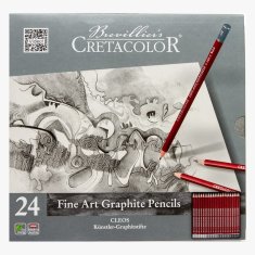 CRETACOLOR CLEOS 24 SZT ZESTAW OŁÓWKÓW GRAFITOWYCH