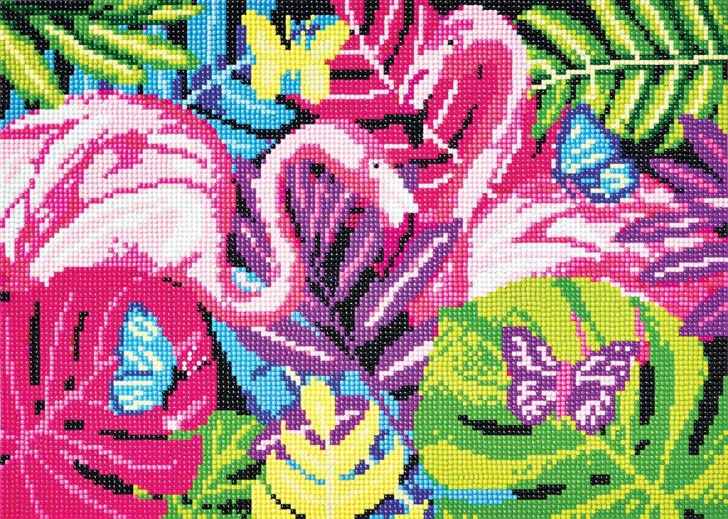 DOCRAFT HAFT DIAMENTOWY FLAMINGI