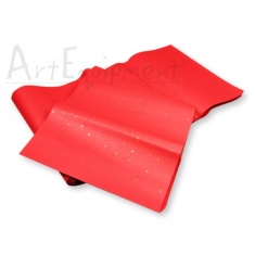 Dwustronny papier ryżowy HAND MADE wstęga 33x132 cm czerwony