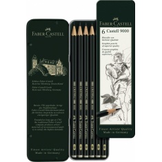 Faber-Castell 9000 Art Set - zestaw 6 ołówków HB-8B