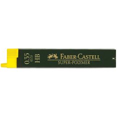 FABER CASTELL WKŁAD GRAFITOWY 0,3 (0,35) MM HB HI POLIMER 12 SZTUK