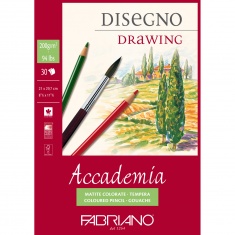 FABRIANO BLOK ACCADEMIA DISEGNO DRAWING 21x29,7 200g 30 ark.