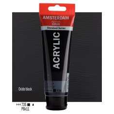 Farba akrylowa TALENS AMSTERDAM 120ml 735 - OXIDE BLACK