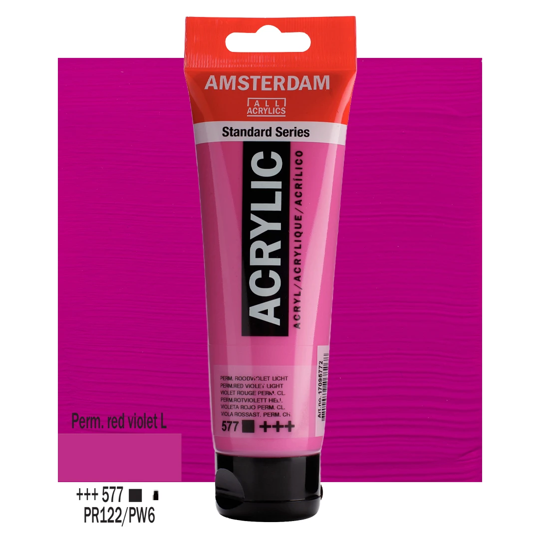 Farba akrylowa TALENS AMSTERDAM 120ml 577 - PERMANENT RED VIOLET LIGHT