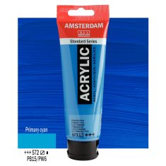 Farba akrylowa TALENS AMSTERDAM 120ml 572 - PRIMARY CYAN