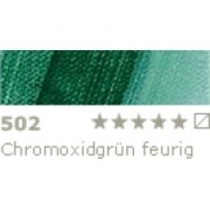 FARBA OLEJNA 35 ML SCHMINCKE NORMA - 502 Chromoxidgrün feurig - Chromium oxide green brill. - Zieleń chromoksyd brillant