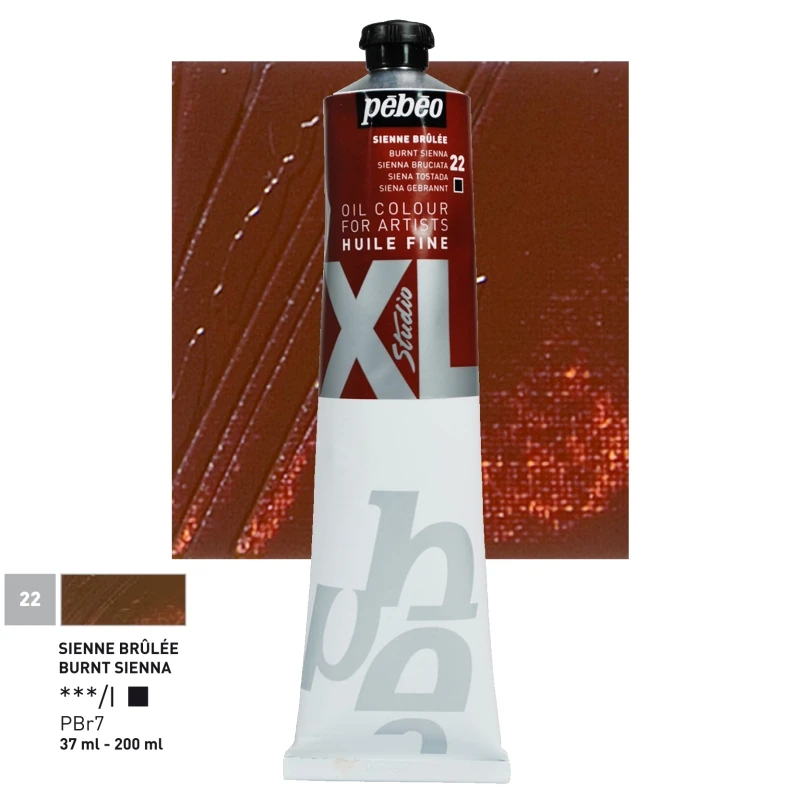 Farba Olejna Pebeo XL Fine Oil 200ml 22 Burnt Sienna