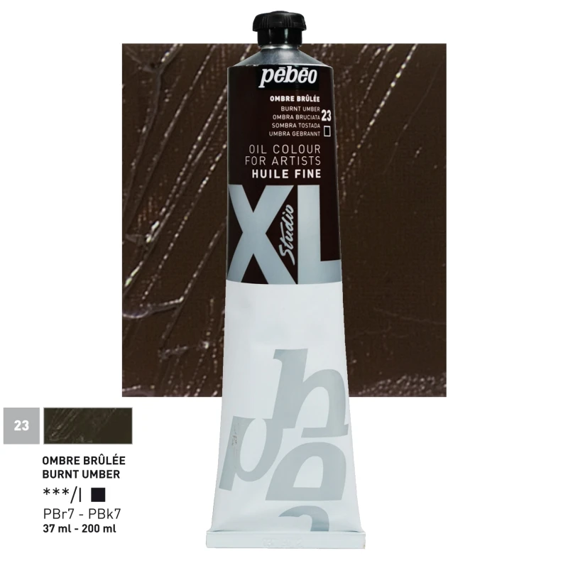 Farba Olejna Pebeo XL Fine Oil 200ml 23 Burnt Umber