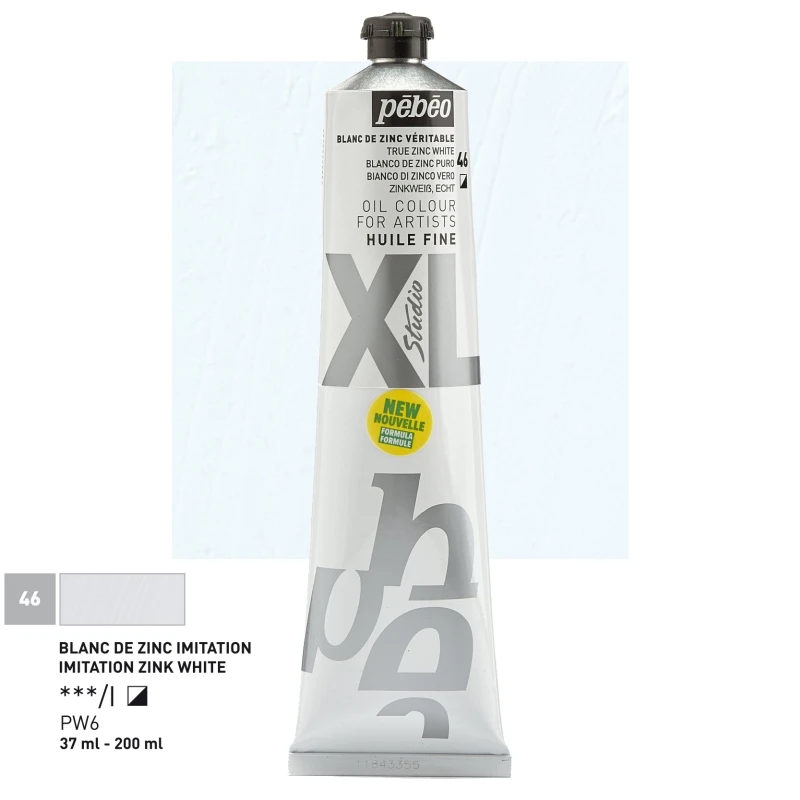 Farba Olejna Pebeo XL Fine Oil 200ml 46 True Zinc White
