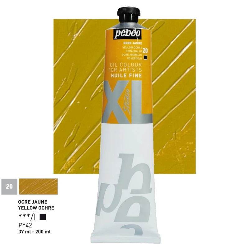 Farba Olejna Pebeo XL Fine Oil 200ml 20 Yellow Ochre