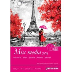 Gamma blok mix media A4  250g 25 ARK.