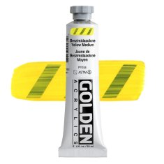 Golden Acrylics HB 1008 BENZIMIDAZOLONE YELLOW MEDIUM 59ml