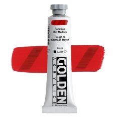 Golden Acrylics HB 1100 CADMIUM RED MEDIUM 59 ML
