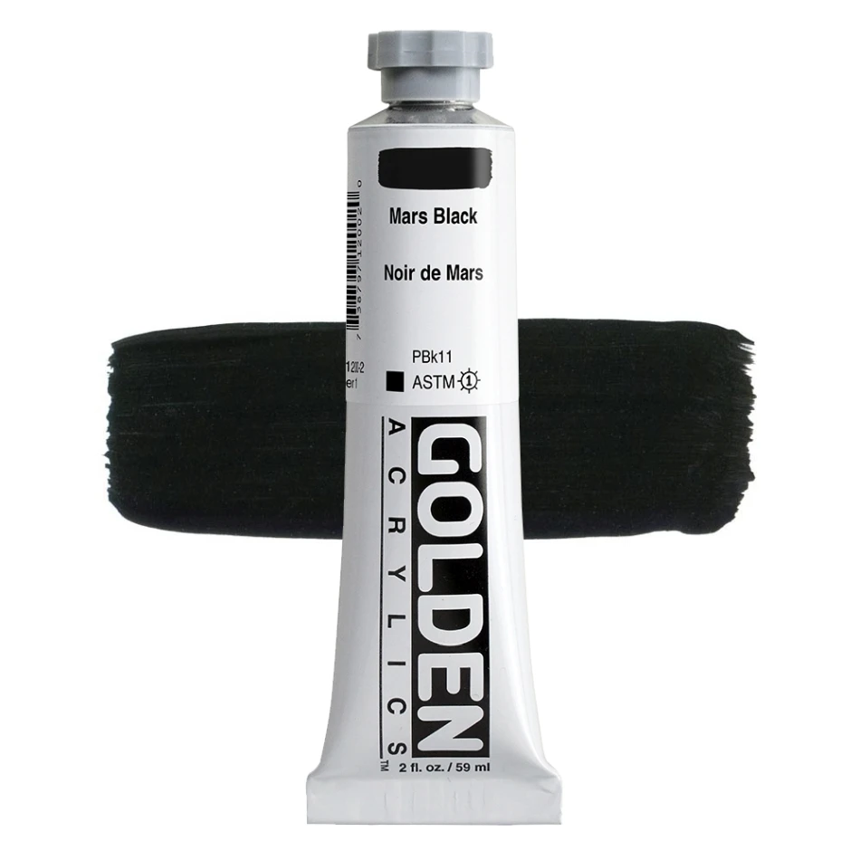 Golden Acrylics HB 1200 MARS BLACK 59 ML