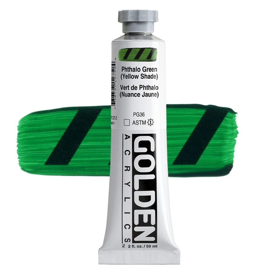 Golden Acrylics HB 1275 PHTHALO GRNEEN (YELLOW SHADE) 59 ML