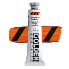 Golden Acrylics HB 1385 TRANSPARENT RED IRON OXIDE 59 ML