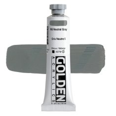 Golden Acrylics HB 1445 N5 NEUTRAL GRAY 59 ML