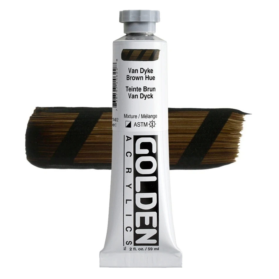 Golden Acrylics HB 1462 VAN DYKE BROWN HUE 59 ML