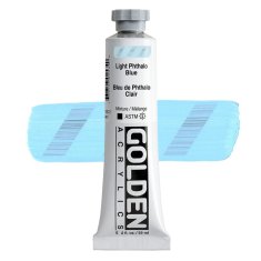 Golden Acrylics HB 1577 LIGHT PHTHALO BLUE 59 ML