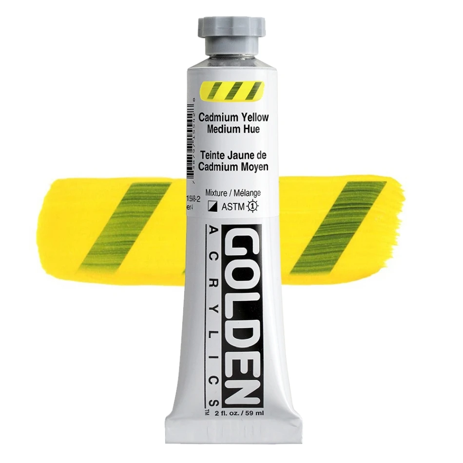 Golden Acrylics HB 1554 CADMIUM YELLOW MEDIUM HUE 59 ML