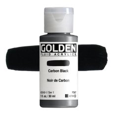 Golden Fluid Acrylics: 2040 Carbon Black 30ml