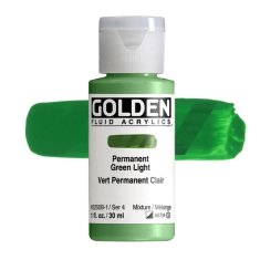 Golden Fluid Acrylics: 2250 Permament Green Light 30ml
