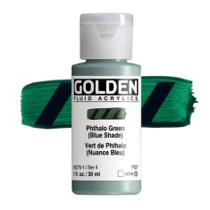 Golden Fluid Acrylics: 2270 Phthalo Green (Blue Shade) 30ml
