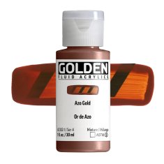 Golden Fluid Acrylics: 2302 Azo Gold 30ml