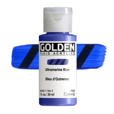 Golden Fluid Acrylics: 2400 Ultramarine Blue 30ml