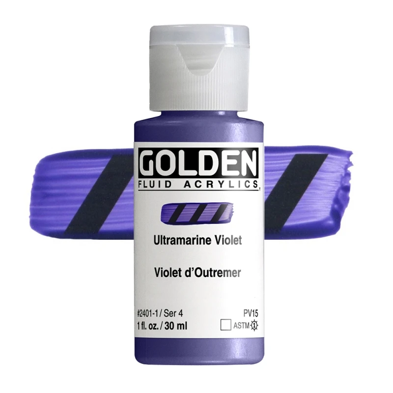 Golden Fluid Acrylics: 2401 Ultramarine Violet 30ml