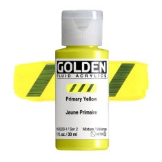 Golden Fluid Acrylics: 2422 Primary Yellow 30ml